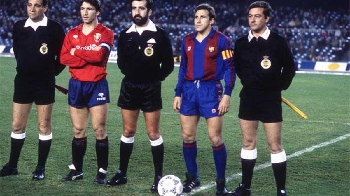 Jiménez Muñoz de Morales pitó un Barça-Osasuna (0-1) de Copa el 28 de enero de 1987 en el Camp Nou