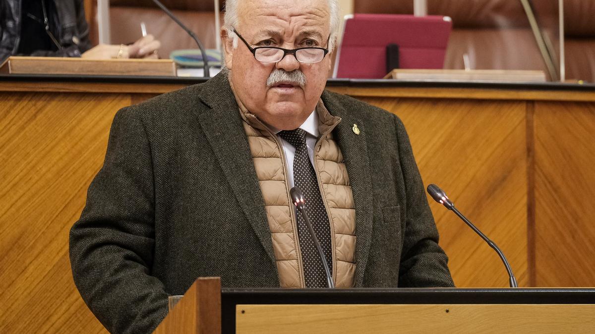 Jesús Aguirrre, en el Parlamento andaluz, en una imagen de archivo.