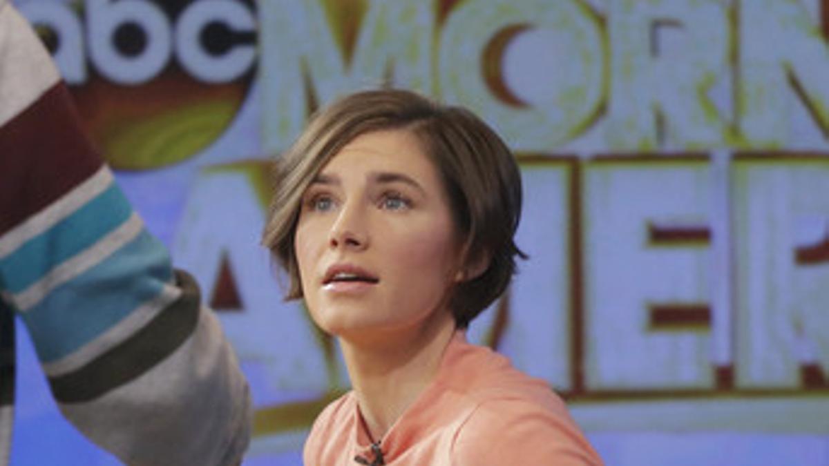 Amanda Knox, durante una entrevista en la ABC, el pasado mes de enero.