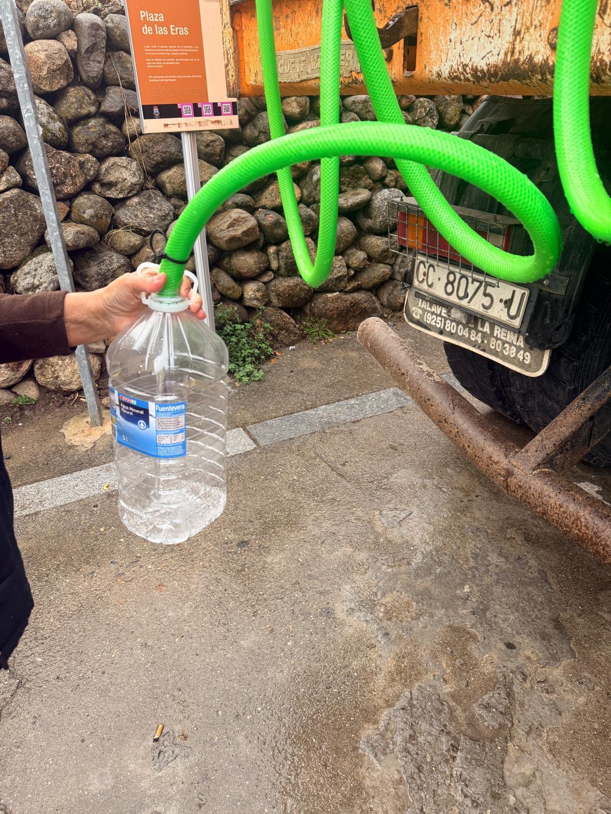 Imagen del abastecimiento de agua en Jerte.