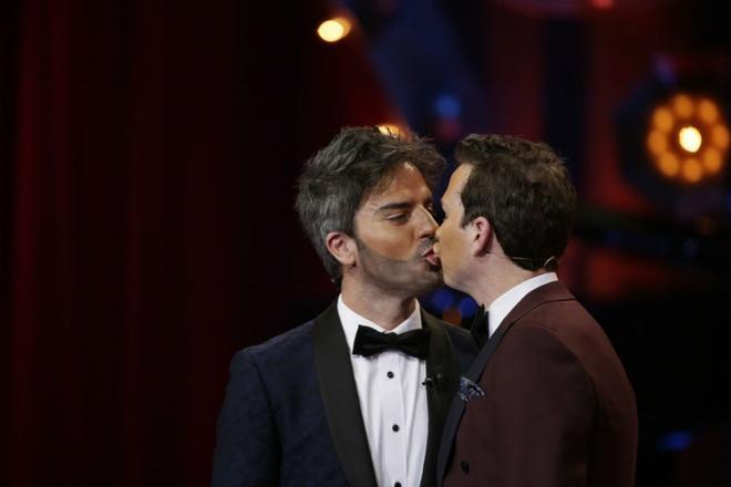 Ernesto Sevilla y Joaquín Reyes en la gala de los Goya