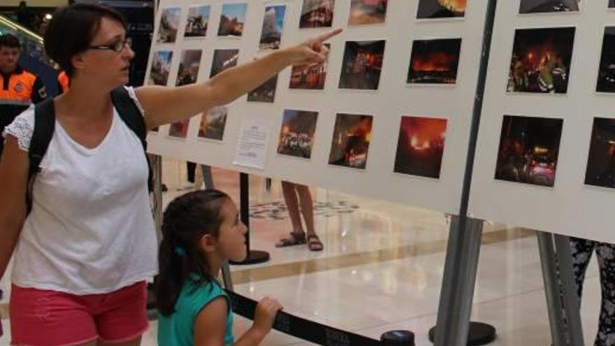 Las imágenes del incendio de Carcaixent ya están a la vista en el centro comercial