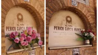 Cementerio de València: Vuelven las flores a la tumba de Perico