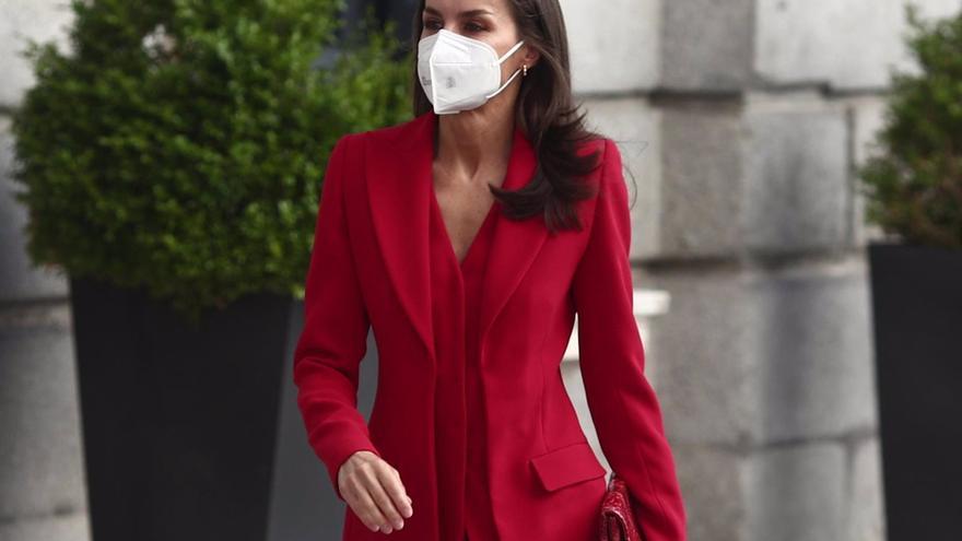 La Reina Letizia, todo al rojo en su última aparición