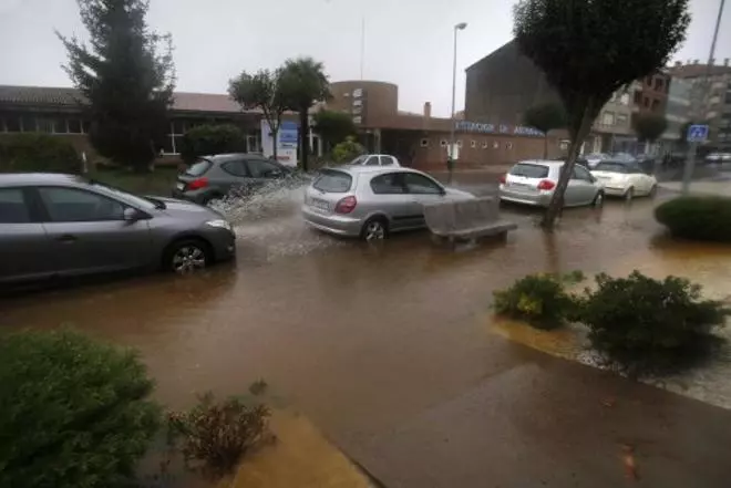 Las calles inundadas de Lalín