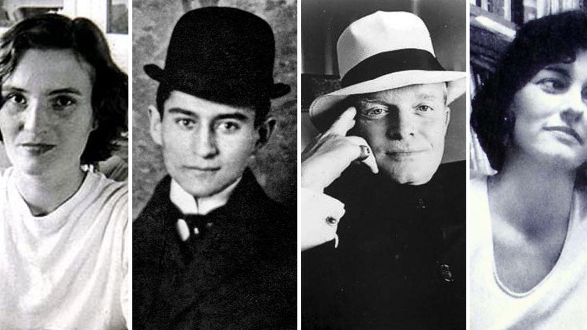 Carmen Laforet, Franz Kafka, Truman Capote y Anne Sexton