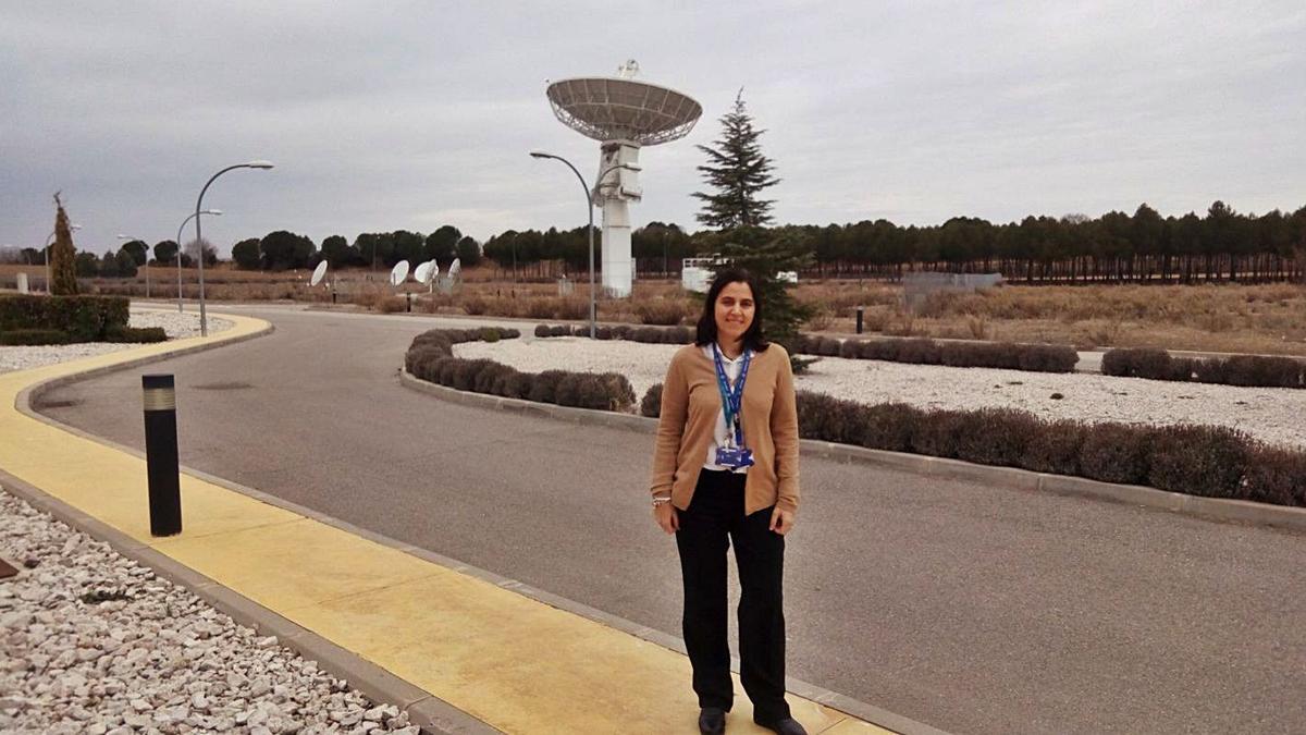 Ana Vega , en el Instituto Nacional de Técnica Aeroespacial (INTA), donde dirige el área de Programas. | Cedida