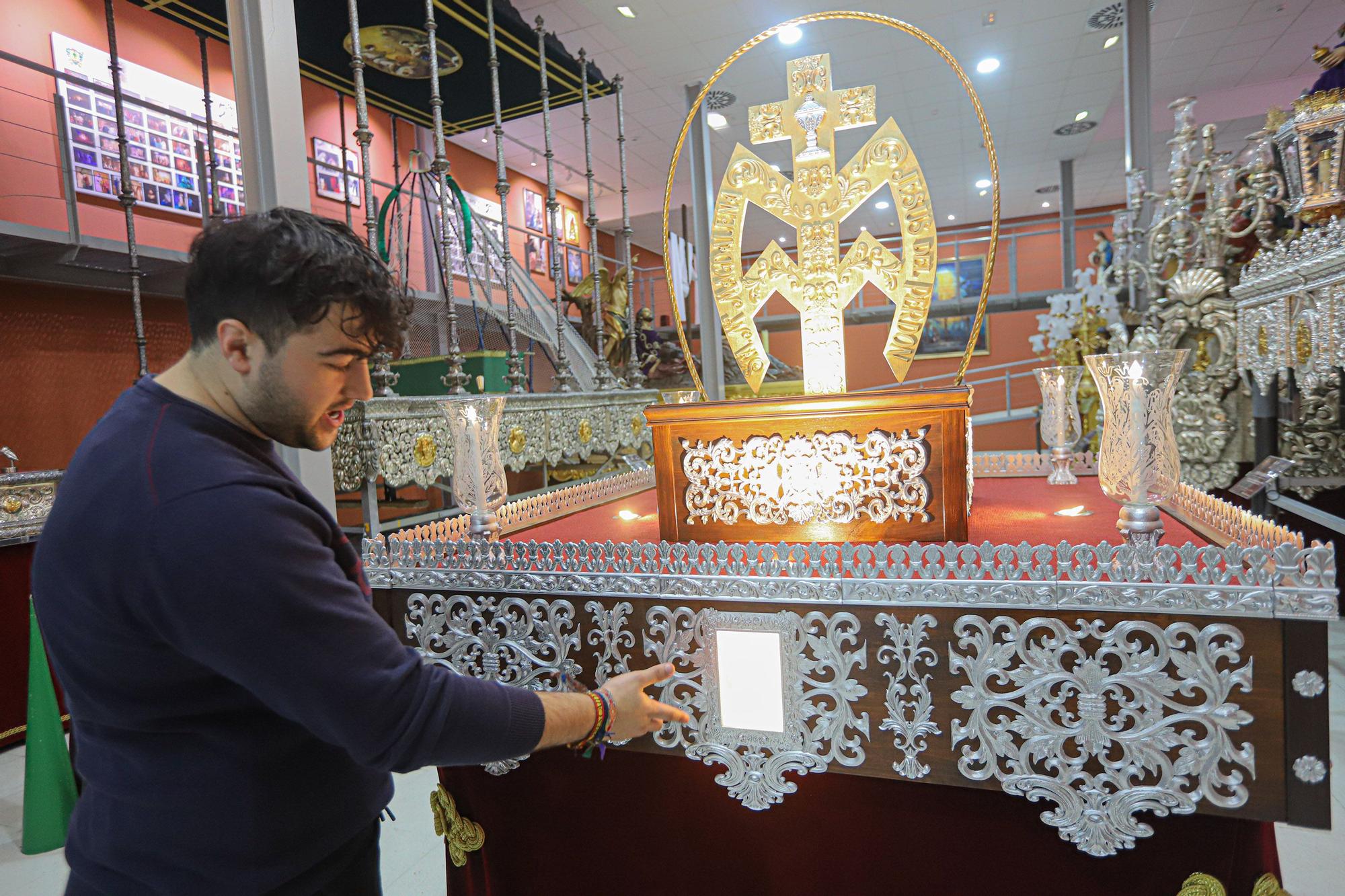 Trono que se ha hecho con una impresora 3D y procesionará en la Semana Santa de Callosa de Segura