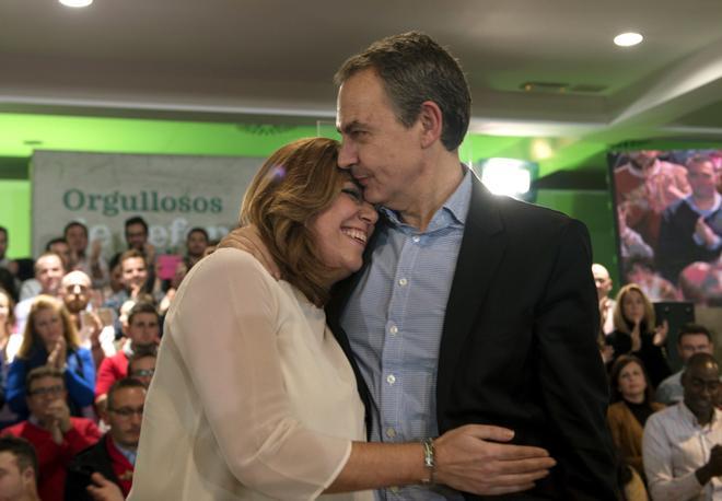 Susana Díaz exige explicaciones sobre las joyas a José Luis Rodríguez Zapatero: "La situación es muy jodida"