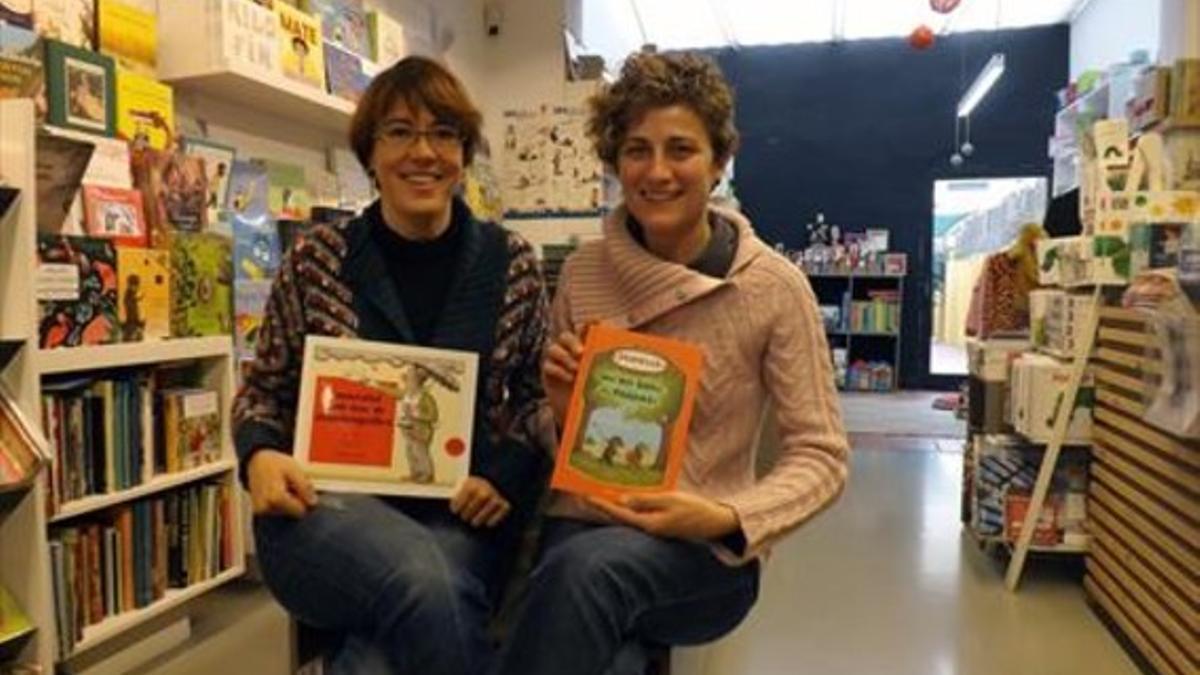 Diana Riba, la pareja de Raül Romeva, en una foto tomada en su librería en el 2013.