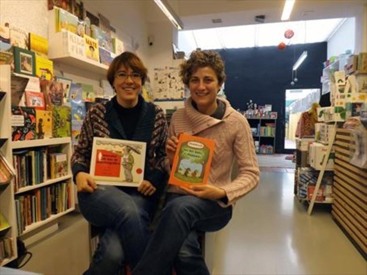 Diana Riba, la parella de Raül Romeva, en una foto feta a la seva llibreria el 2013.