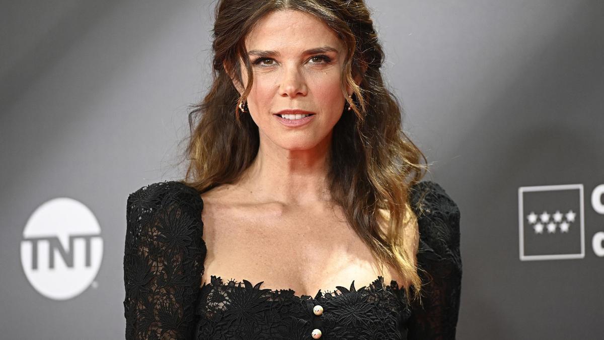 Juana Acosta en la alfombra roja de los Premios PLATINO del Cine y el Audiovisual Iberoamericano que se celebra en el Palacio Municipal IFEMA