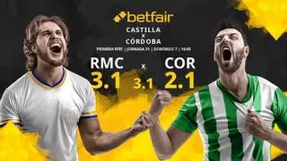 Real Madrid Castilla vs. Córdoba CF: horario, TV, estadísticas, clasificación y pronósticos