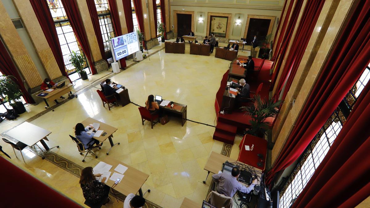 Pleno en el Ayuntamiento de Murcia