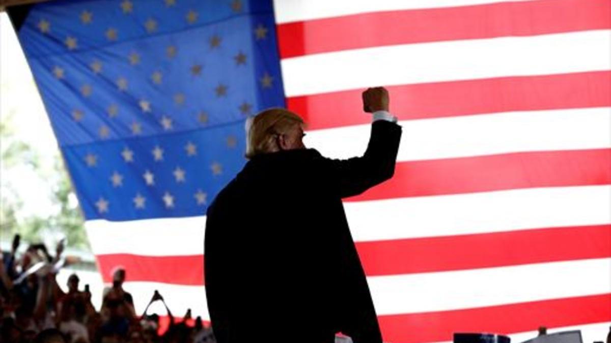 Trump, en un acto electoral en Panama City Beach (Florida), el martes.