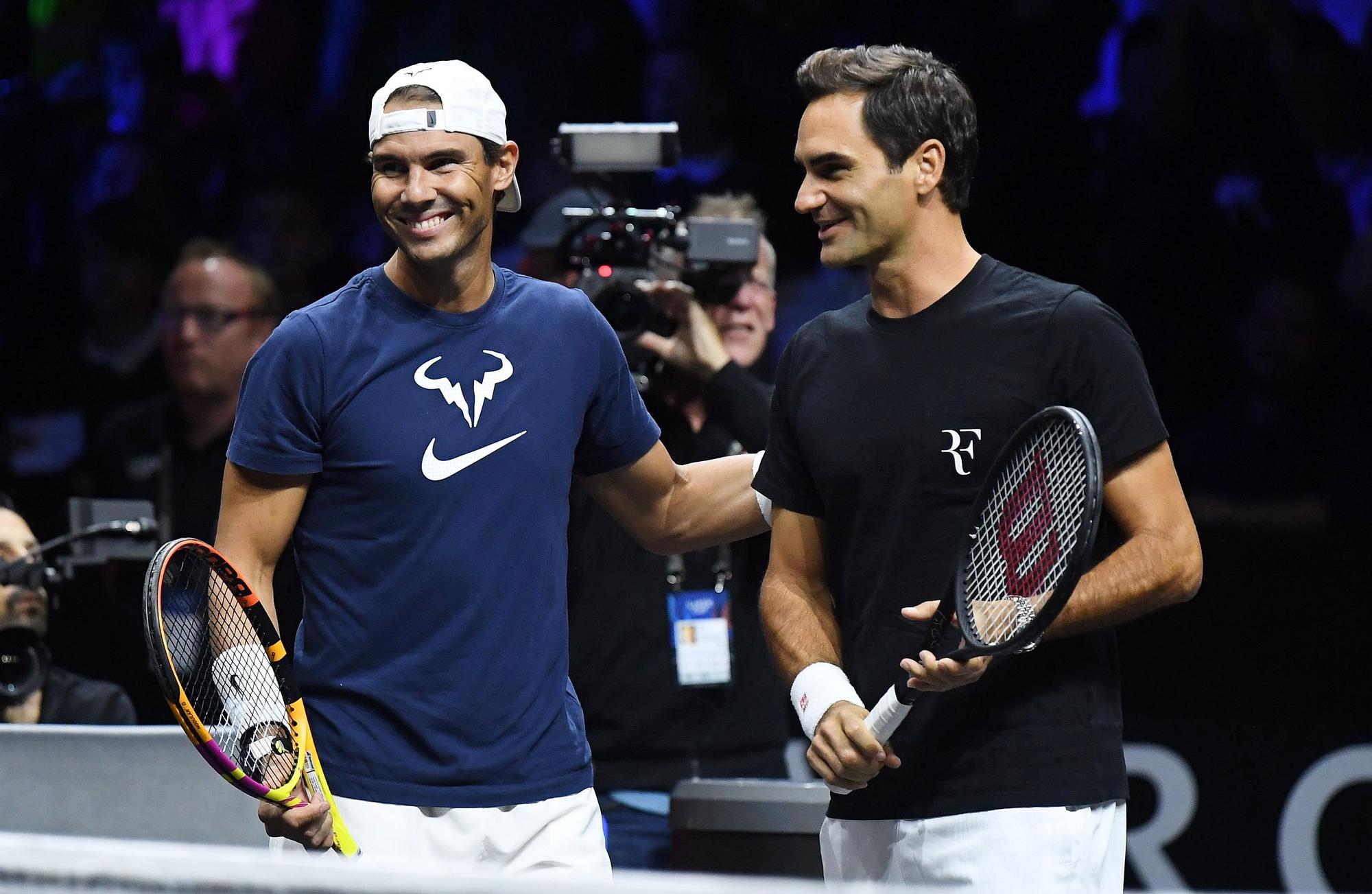 Tennis Laver Cup practice session