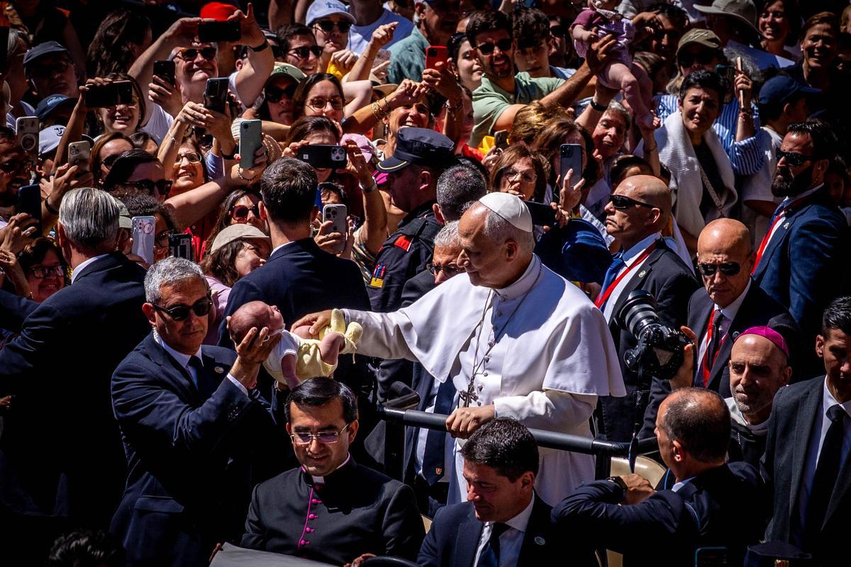 El Papa León XIV visita Montserrat