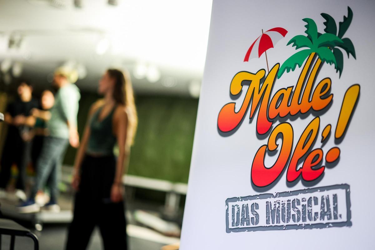 Bei den Proben von "Malle Olé" in Duisburg.