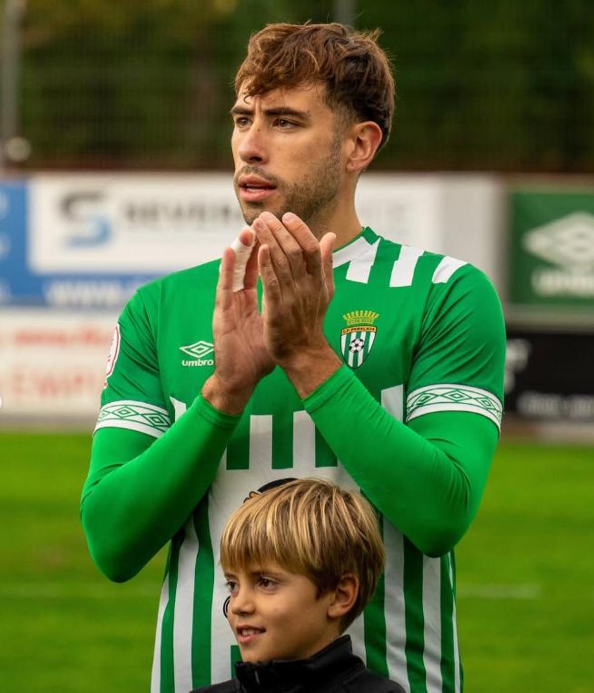 Carles Gallardo abans d'un partit d'aquesta temporada.