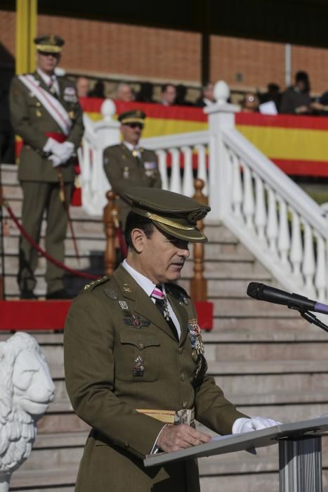 Parada militar del acto de celebración de la Inmaculada