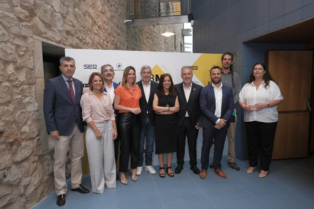 Imagen del primer debate de las Elecciones Autonómicas Canarias 2023, que ha tenido lugar en el Auditorio Alfredo Krauss, en Las Palmas de Gran Canaria.