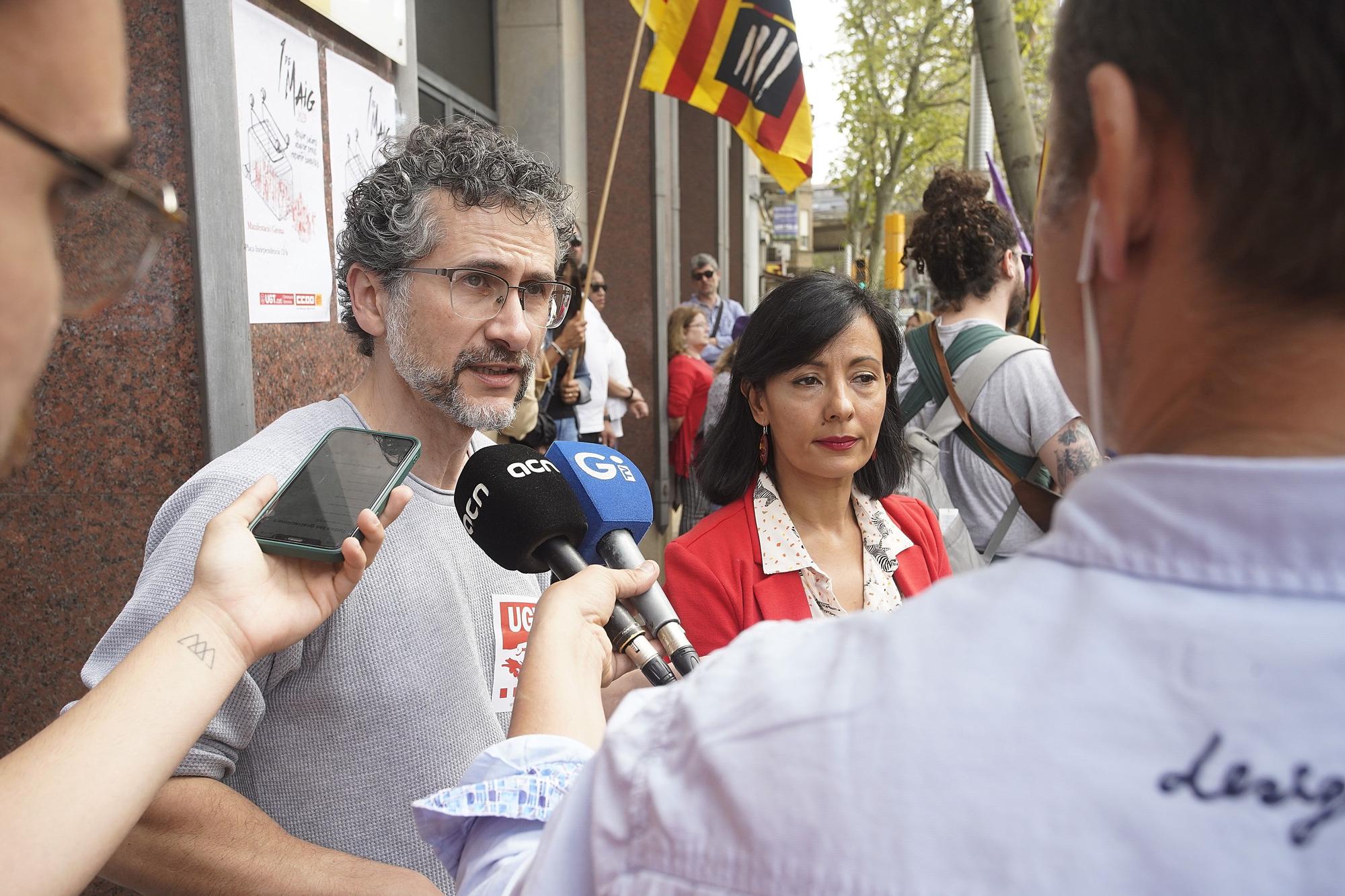 CCOO i UGT de Girona criden a manifestar-se l'1 de Maig contra la inflació i els beneficis que acumulen les empreses