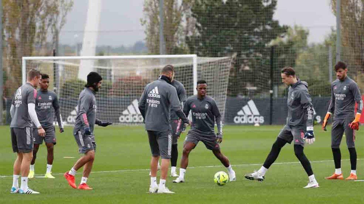 Sergio Ramos ha participado en el entrenamiento del Real Madrid