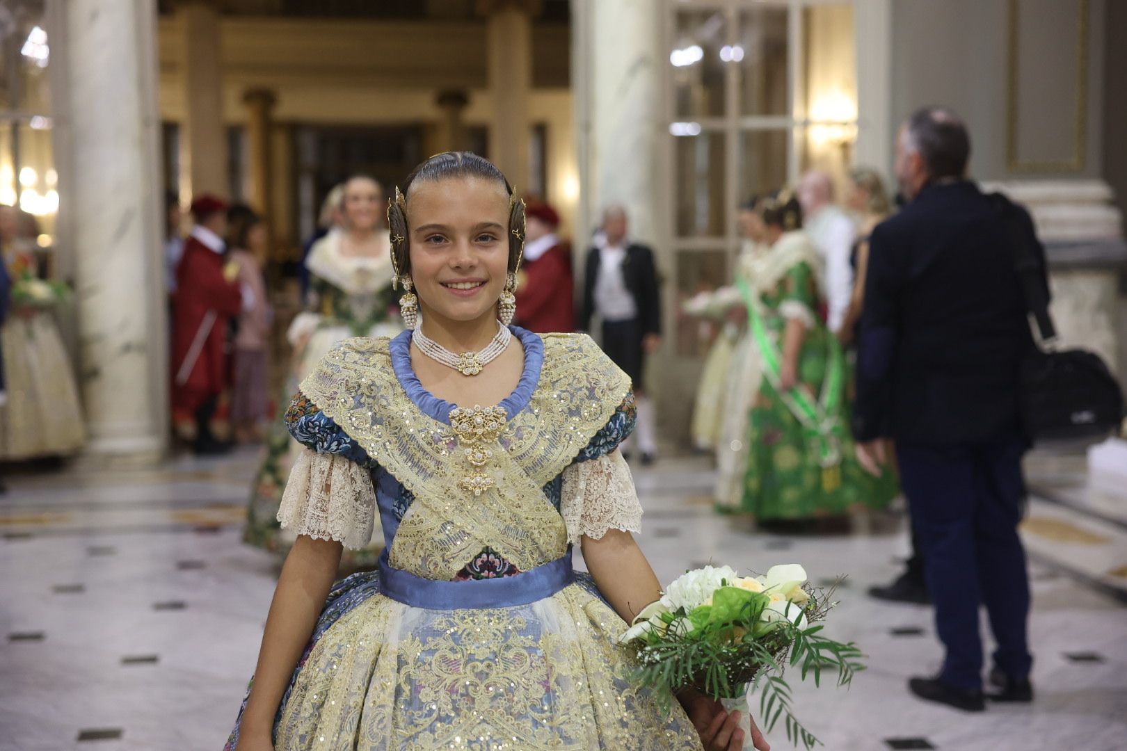 El traje Azul Lavender de Marina