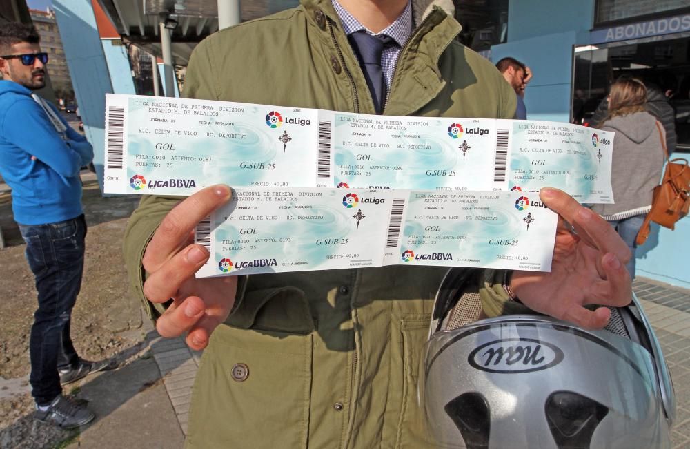 Los más previsores se hacen con las entradas del derbi gallego