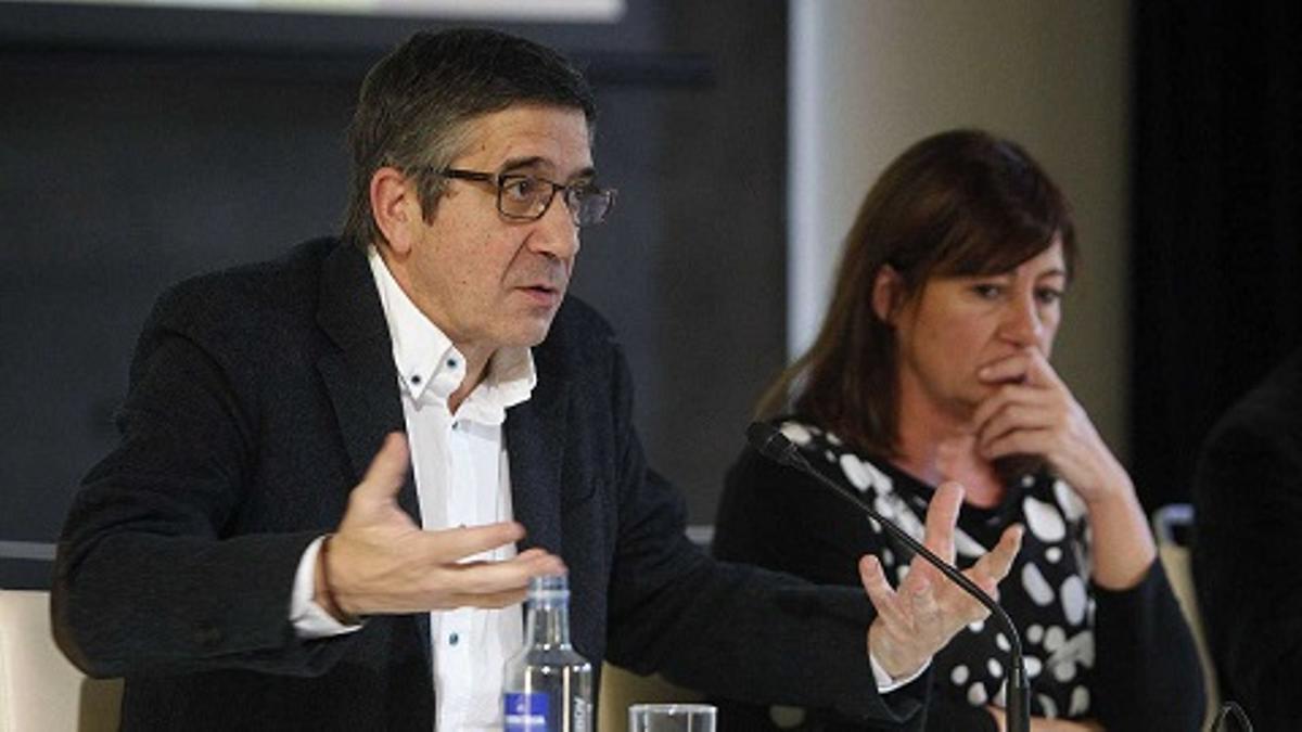 Patxi López y Francina Armengol, en una fotografía de archivo.