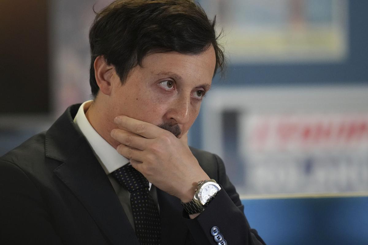 Pablo Longoria, presidente del Olympique de Marsella.