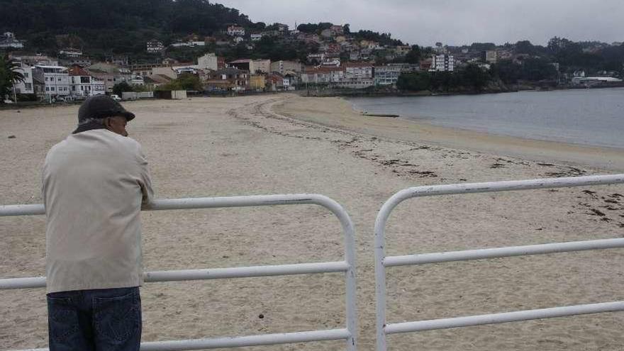 Imagen de la playa de Banda do Río, ayer. // Santos Álvarez