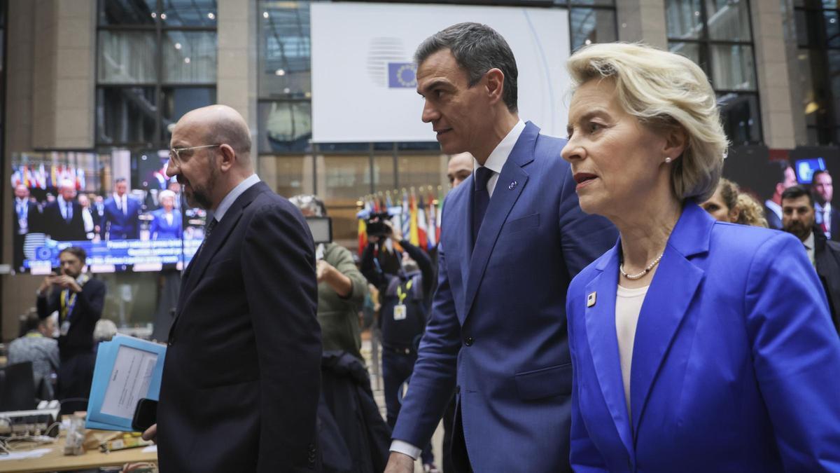 Pedro Sánchez y Ursula Von der Leyen.