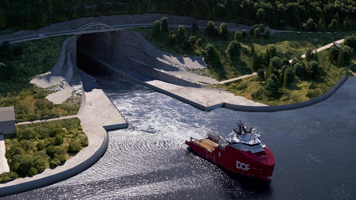El primer túnel del mundo para grandes barcos estará en Noruega