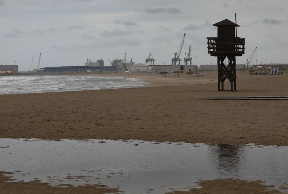 Cortes de tráfico en Sagunt por la intensa lluvia