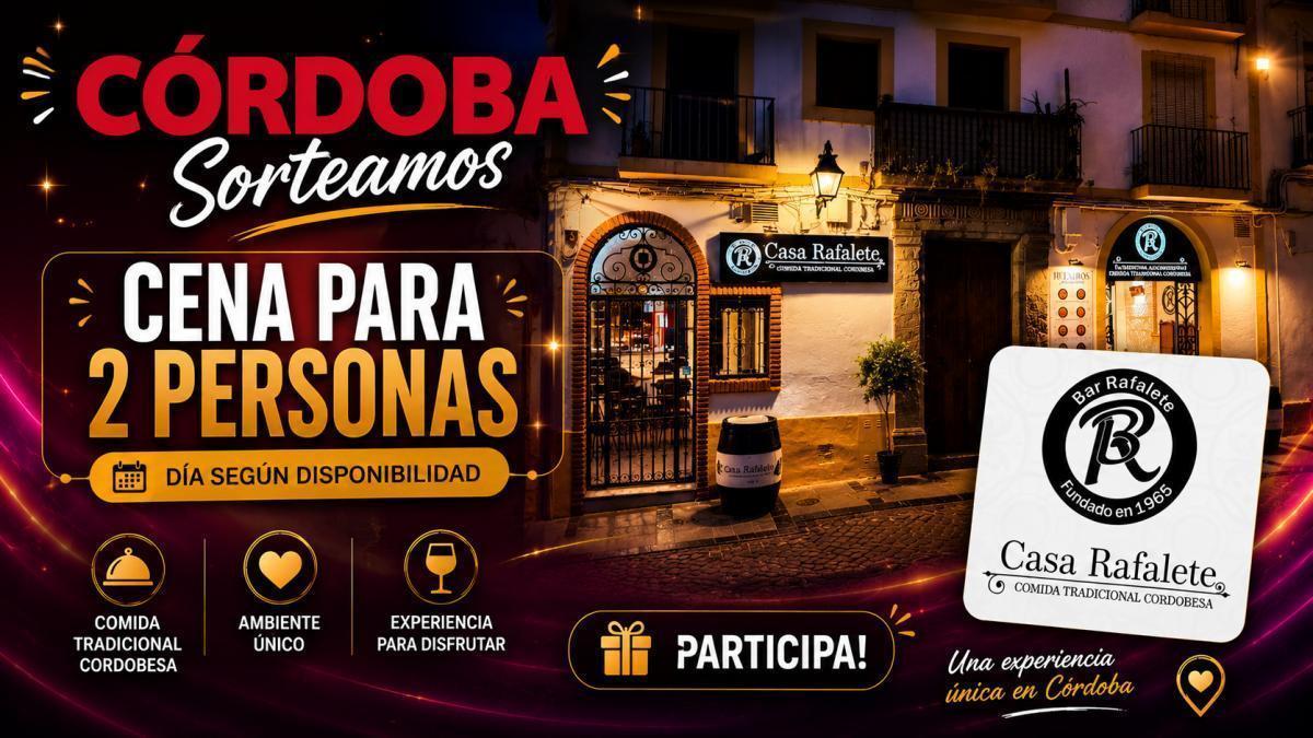Sorteo de cena para dos en Casa Rafalete