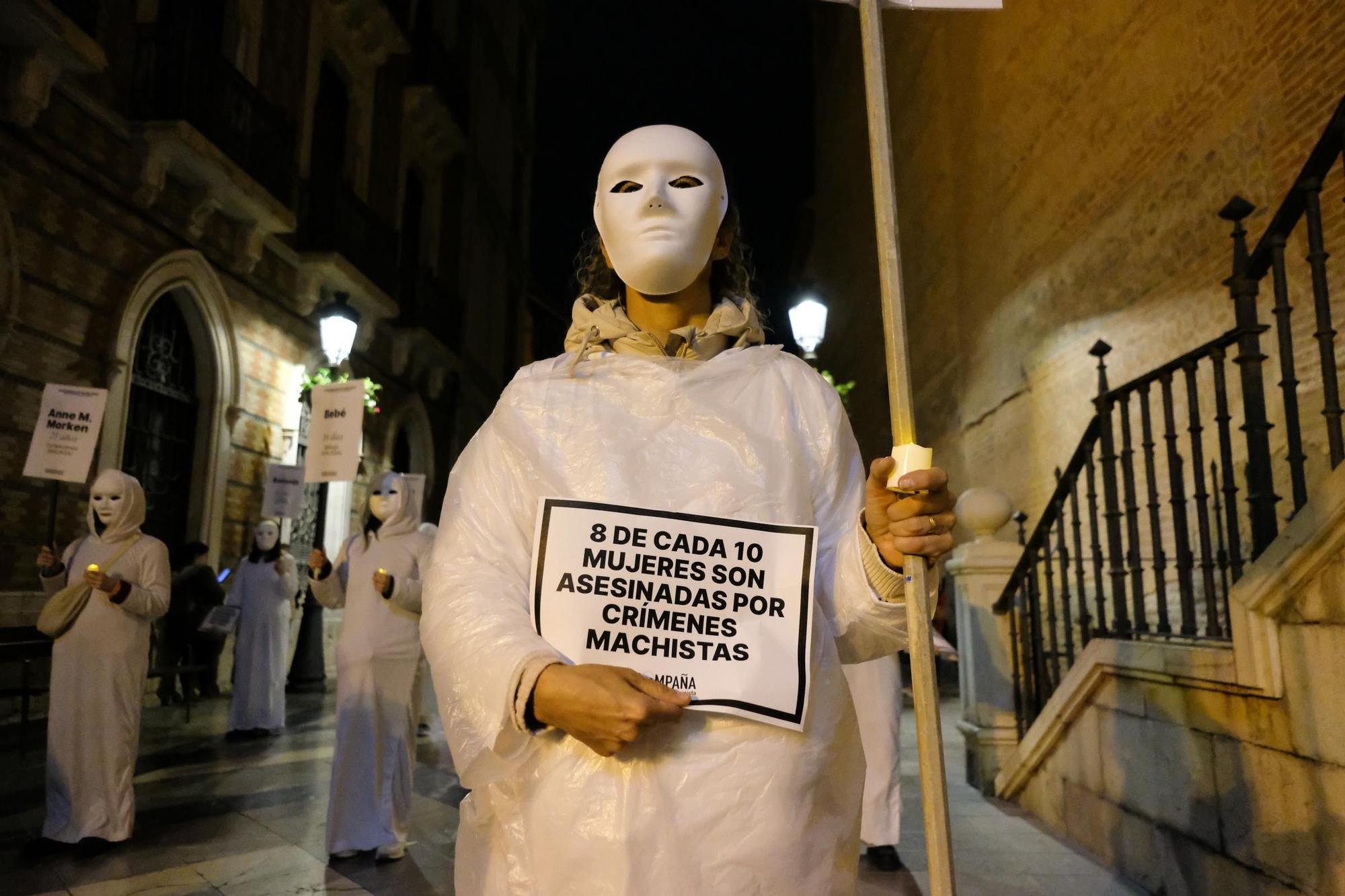 La marcha por el 8M en Málaga, en imágenes