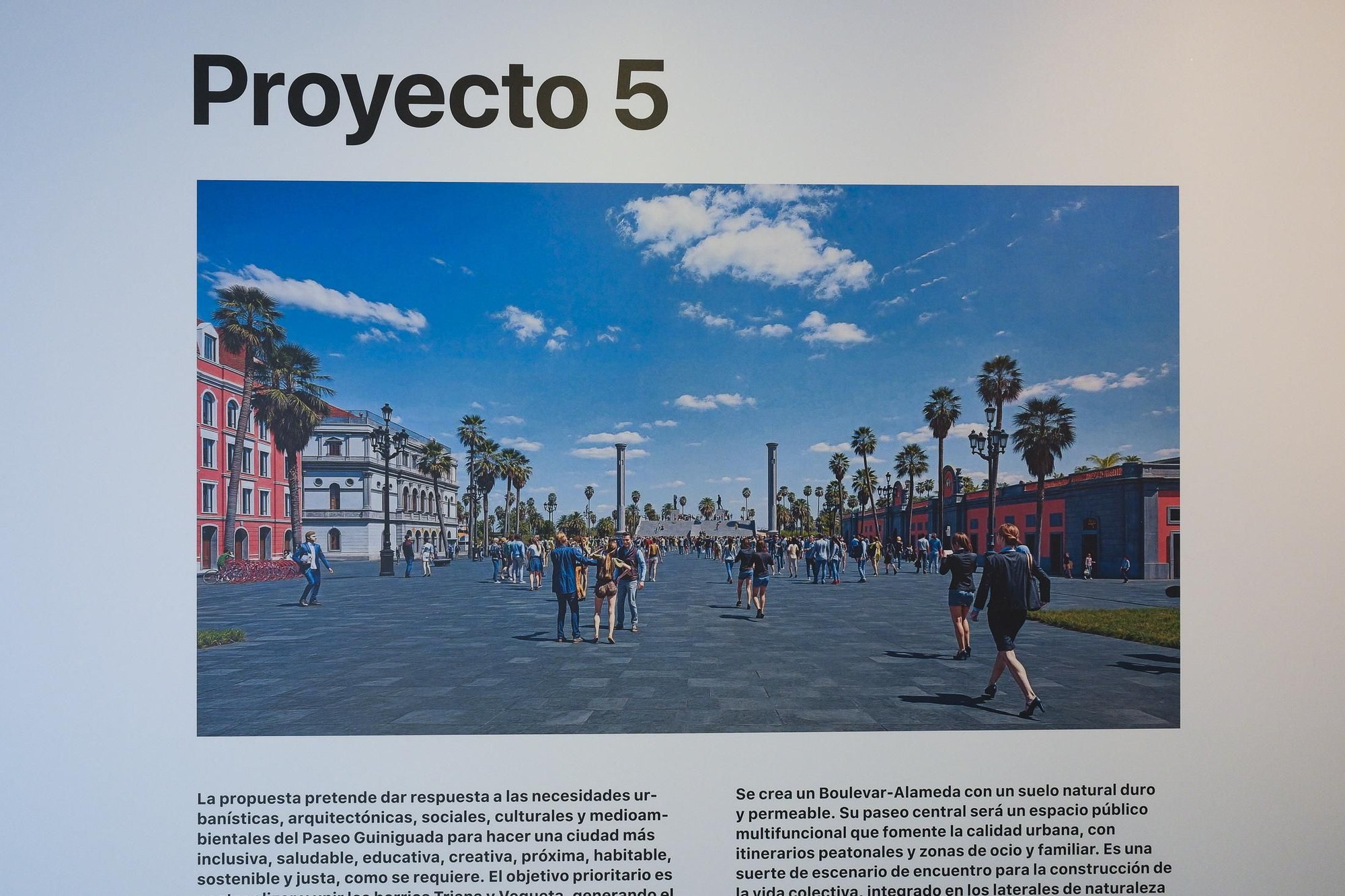 Presentación de anteproyectos finalistas del paseo Guiniguada