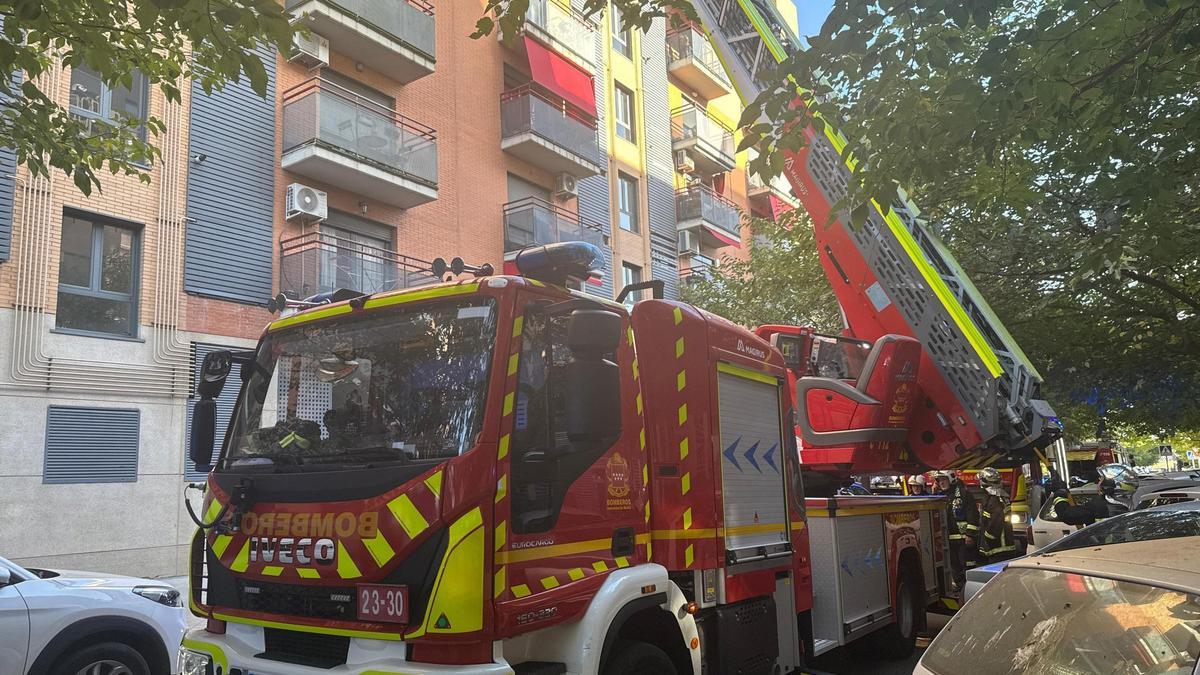 Un camión de Bomberos de la Comunidad de Madrid, en una imagen de archivo