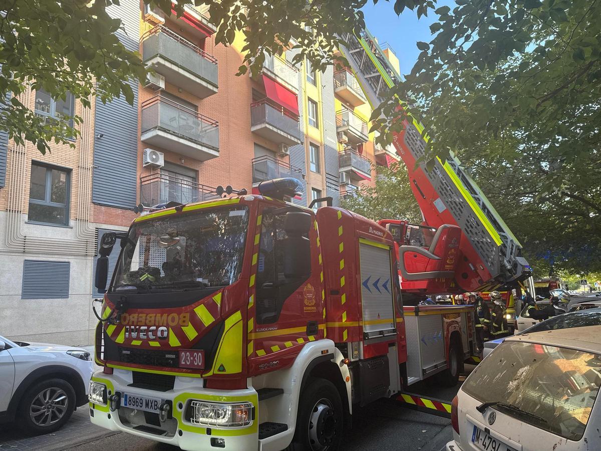Camión de Bomberos de la Comunidad de Madrid en una imagen de archivo.