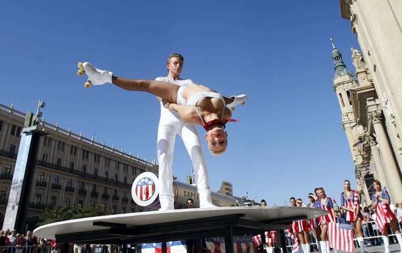 Presentación del Circo Italiano en la Plaza del PIlar