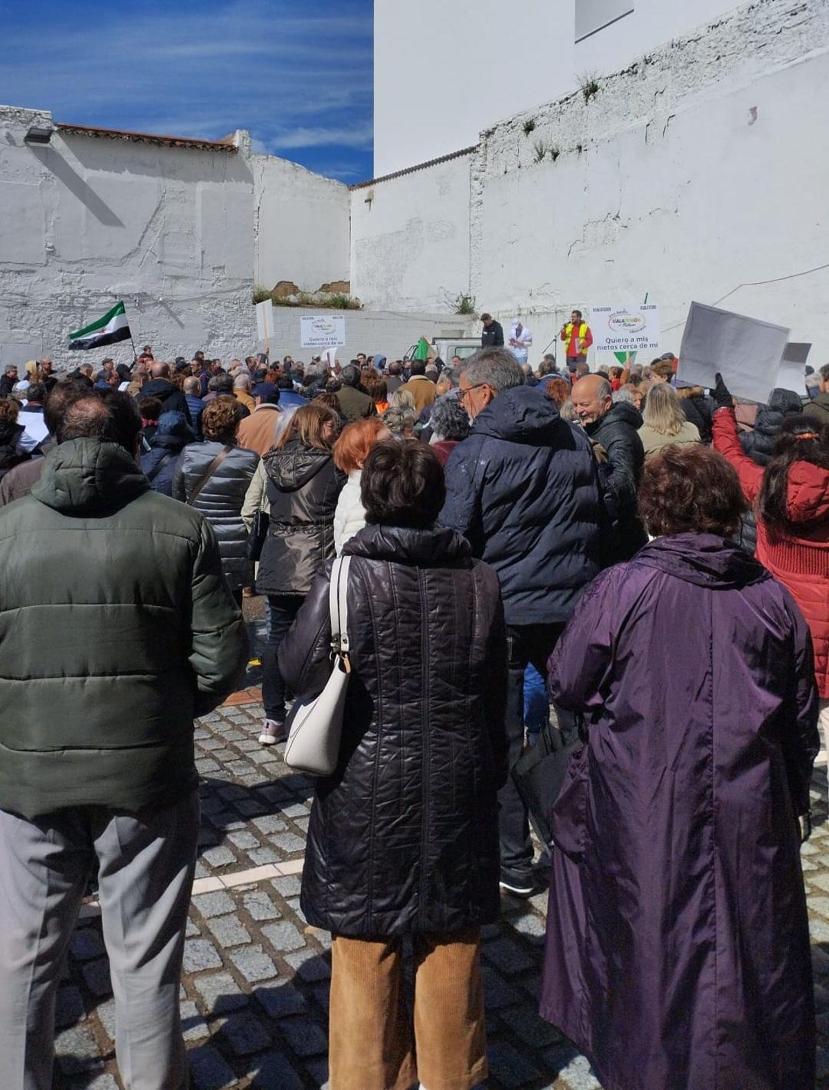 Un momento de la manifestación.