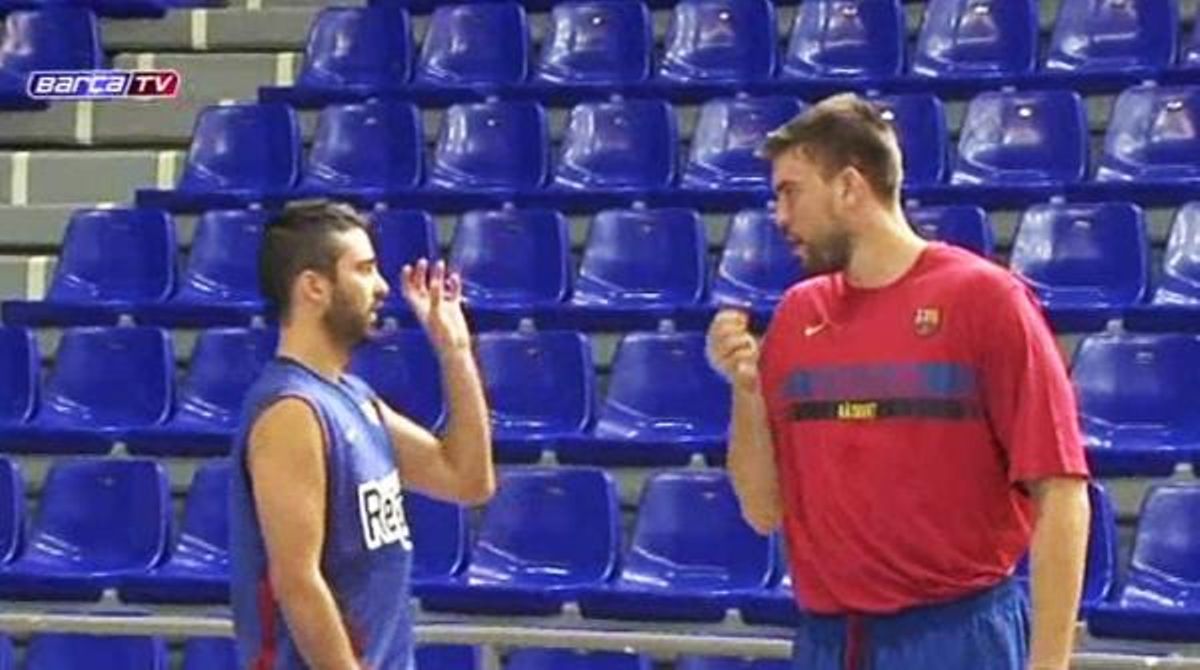 El pivot dels Memphis Grizzlies, Marc Gasol, ja ha començat a entrenar-se avui amb el FC Barcelona.