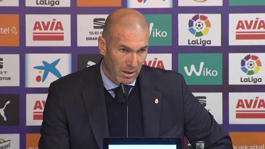 Zinédine Zidane admite que el Eibar &quot;ha sido mejor&quot;