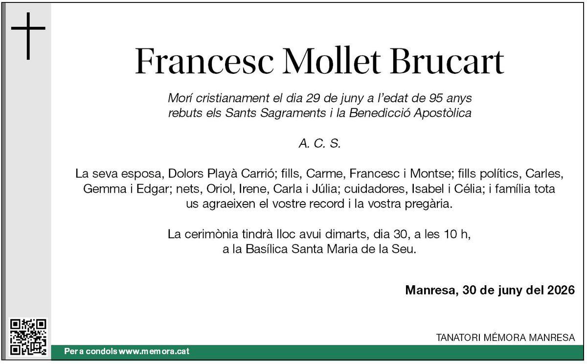 FRANCESC MOLLET BRUCART