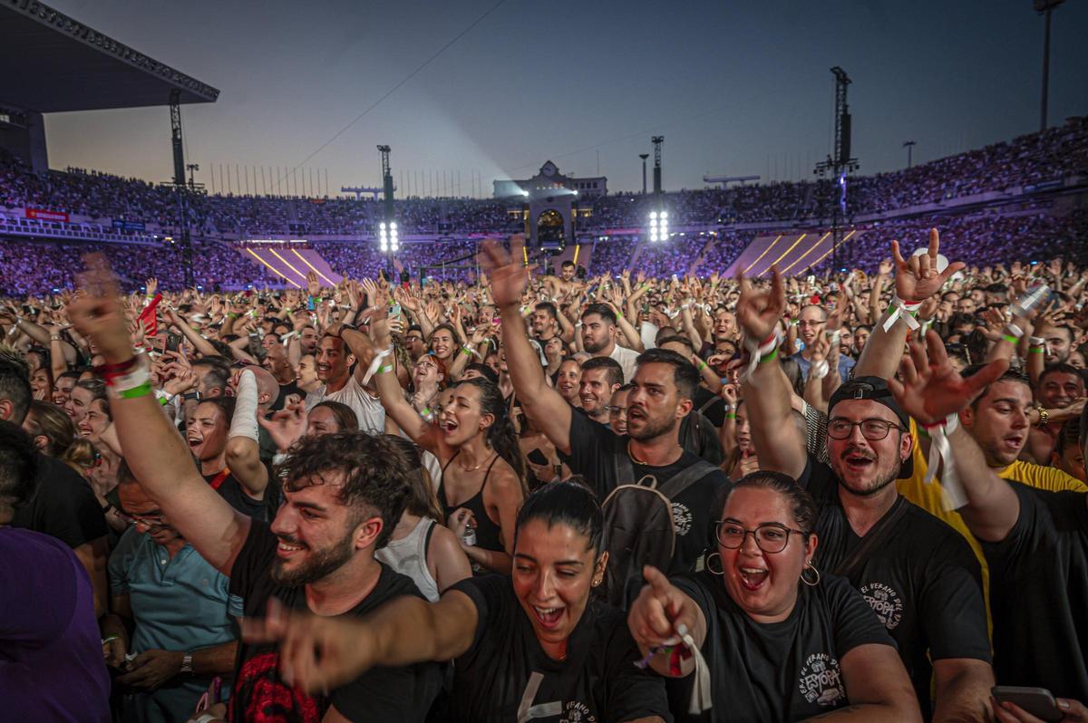 Concierto de Estopa en el Estadi Olímpic