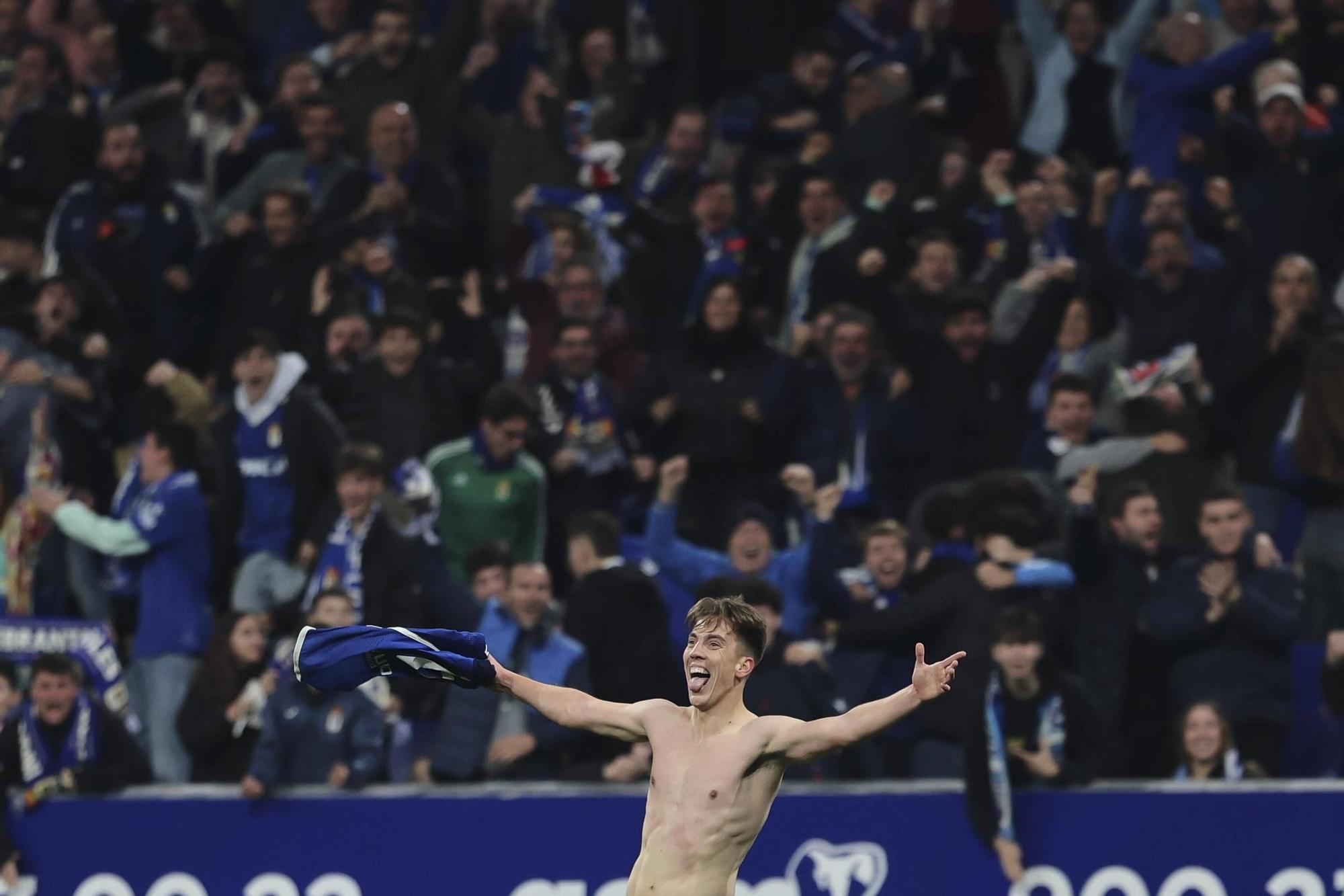 El partido entre el Real Oviedo y el Leganés, en imágenes