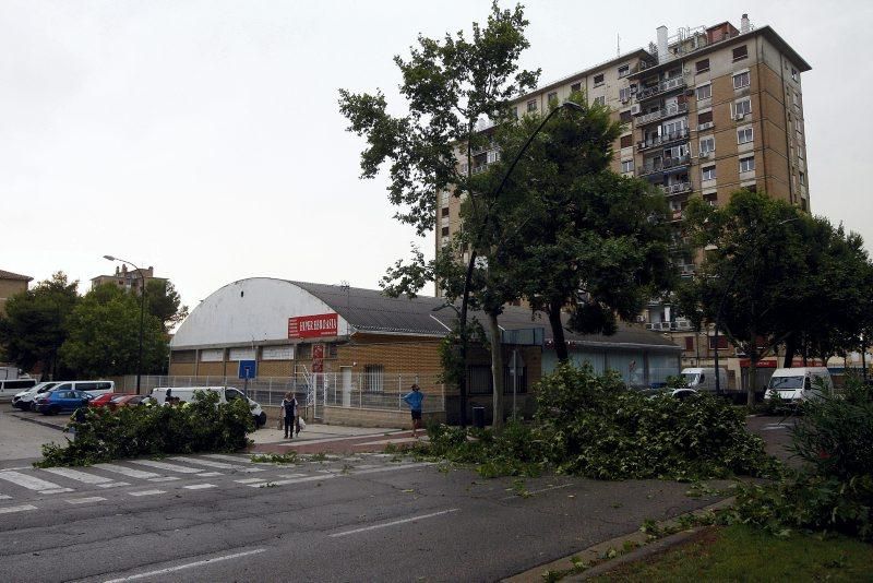 Fuerte tormenta en Zaragoza