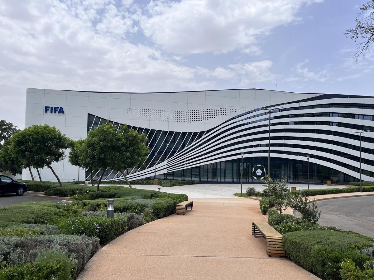El edificio de la FIFA en las mismas instalaciones de la Academia de Rabat