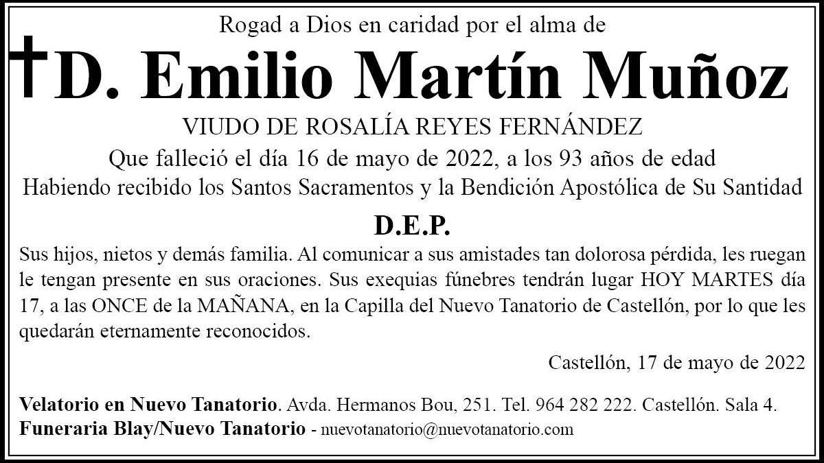 D. Emilio Martín Muñoz